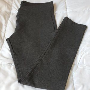 Sky Plus Dark Heathered Gray Pull-On Casual Pants Leggings Women's Plus Size 1X